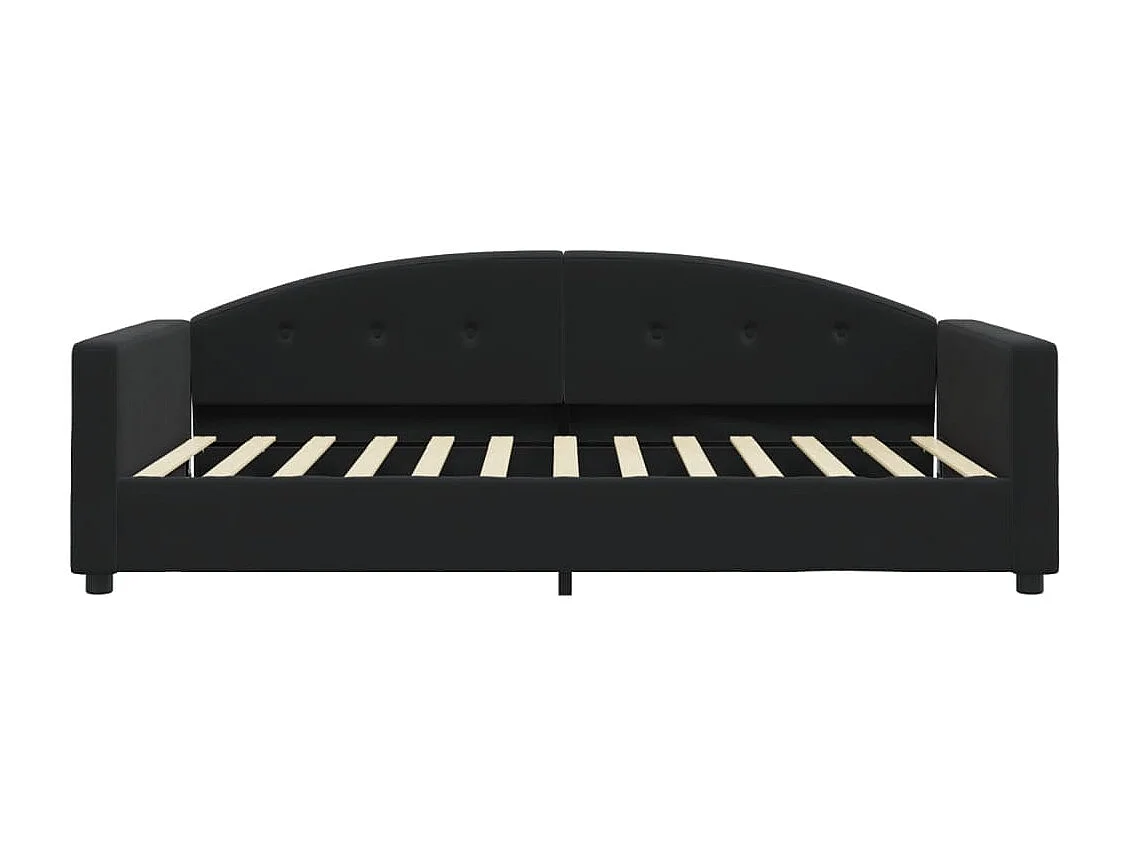 Lit - 100x200 cm avec matelas noir velours WVGQ5624