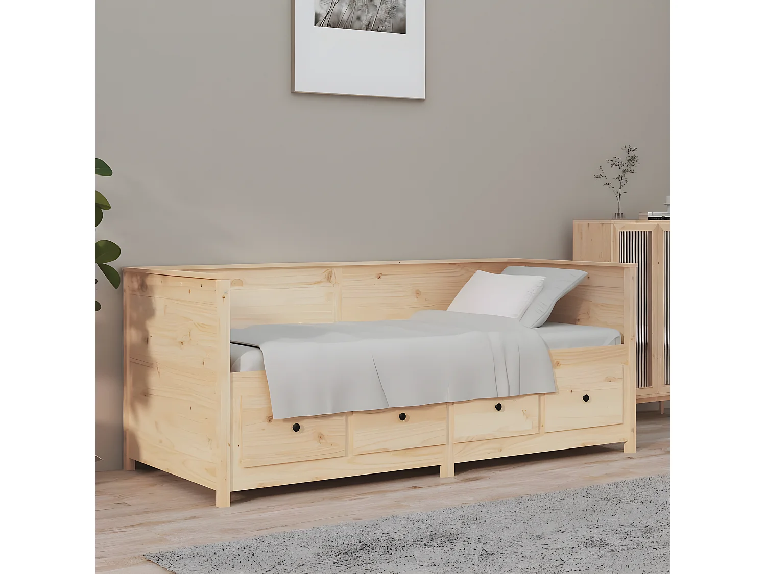 Lit - 100x200 cm bois de pin massif WVGQ5523