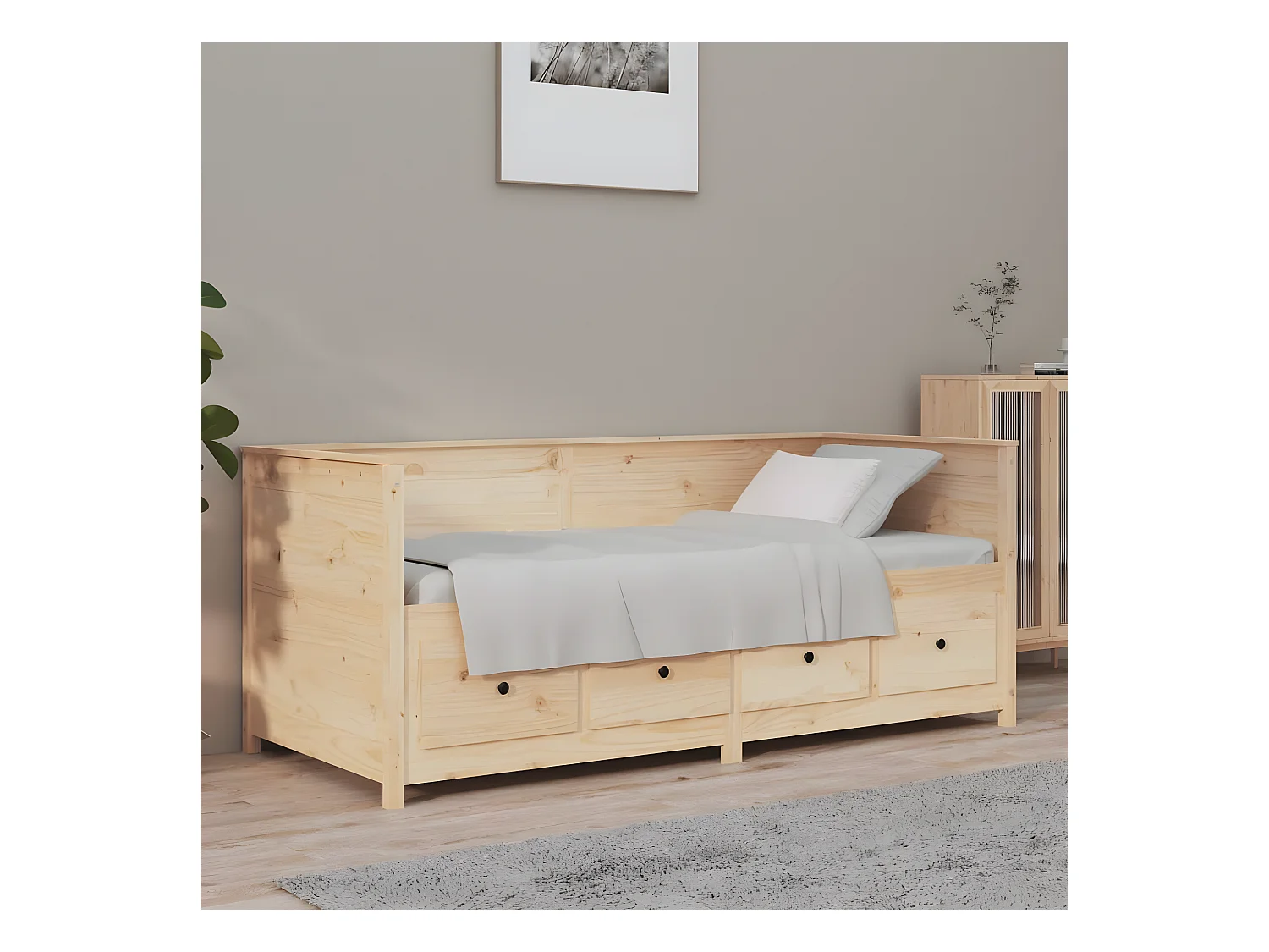 Lit - 100x200 cm bois de pin massif WVGQ5523