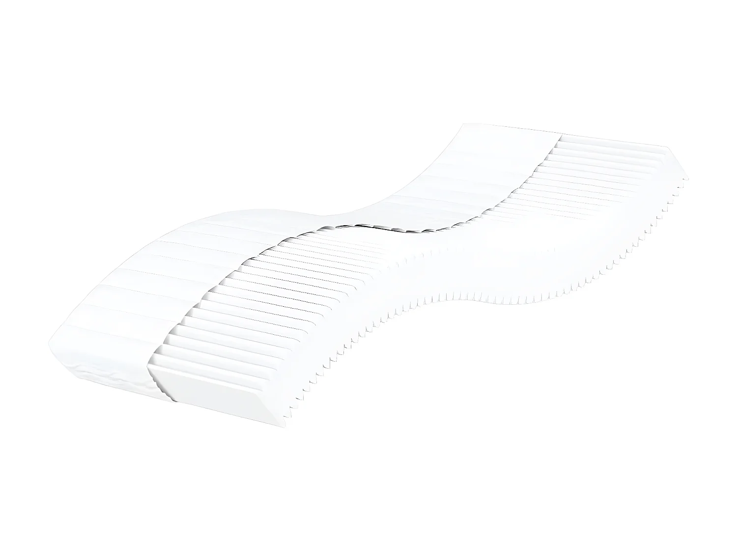 Lit - 100x200 cm avec matelas crème tissu WVGQ8879