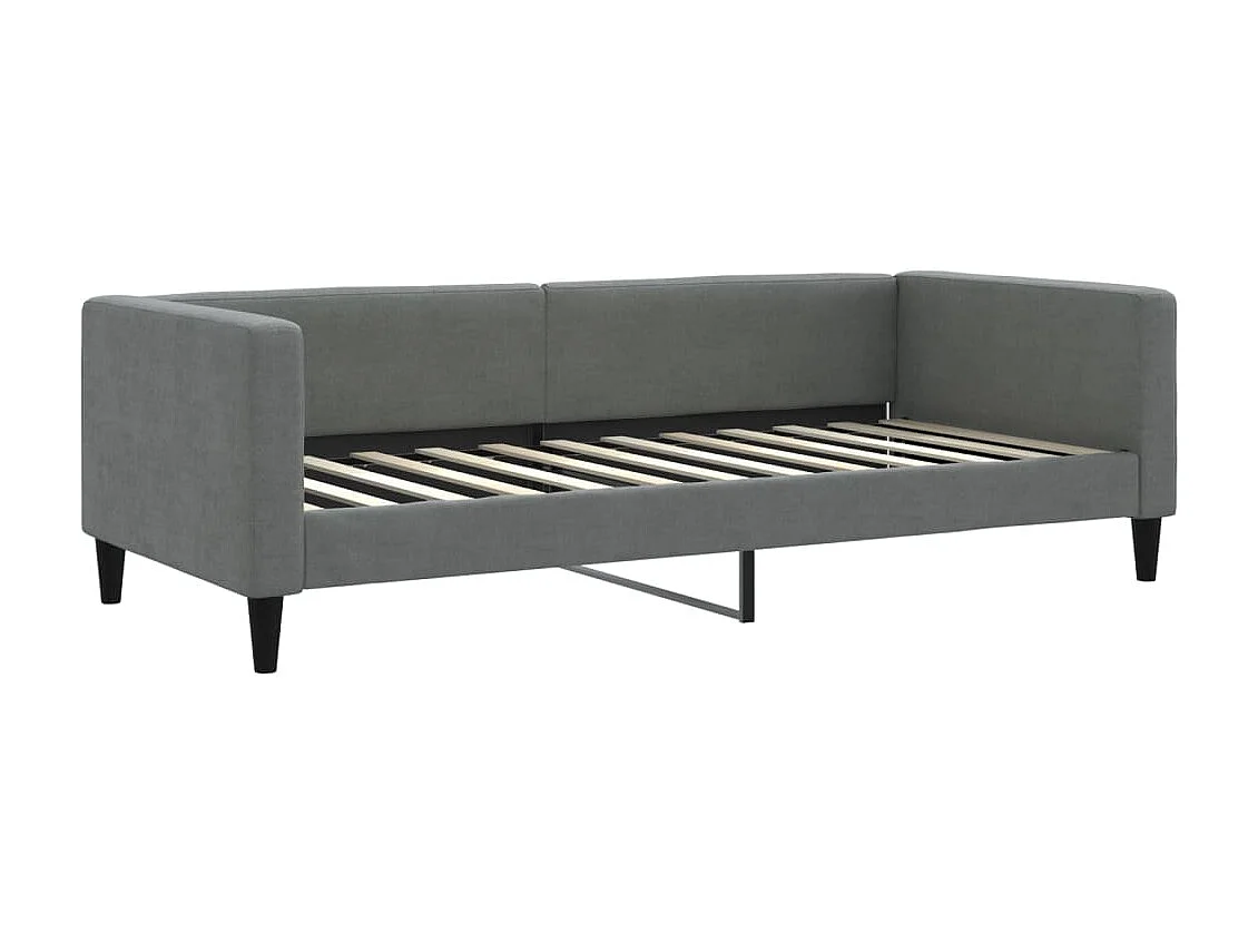 Lit - 90x200 cm gris foncé tissu WVGQ5834
