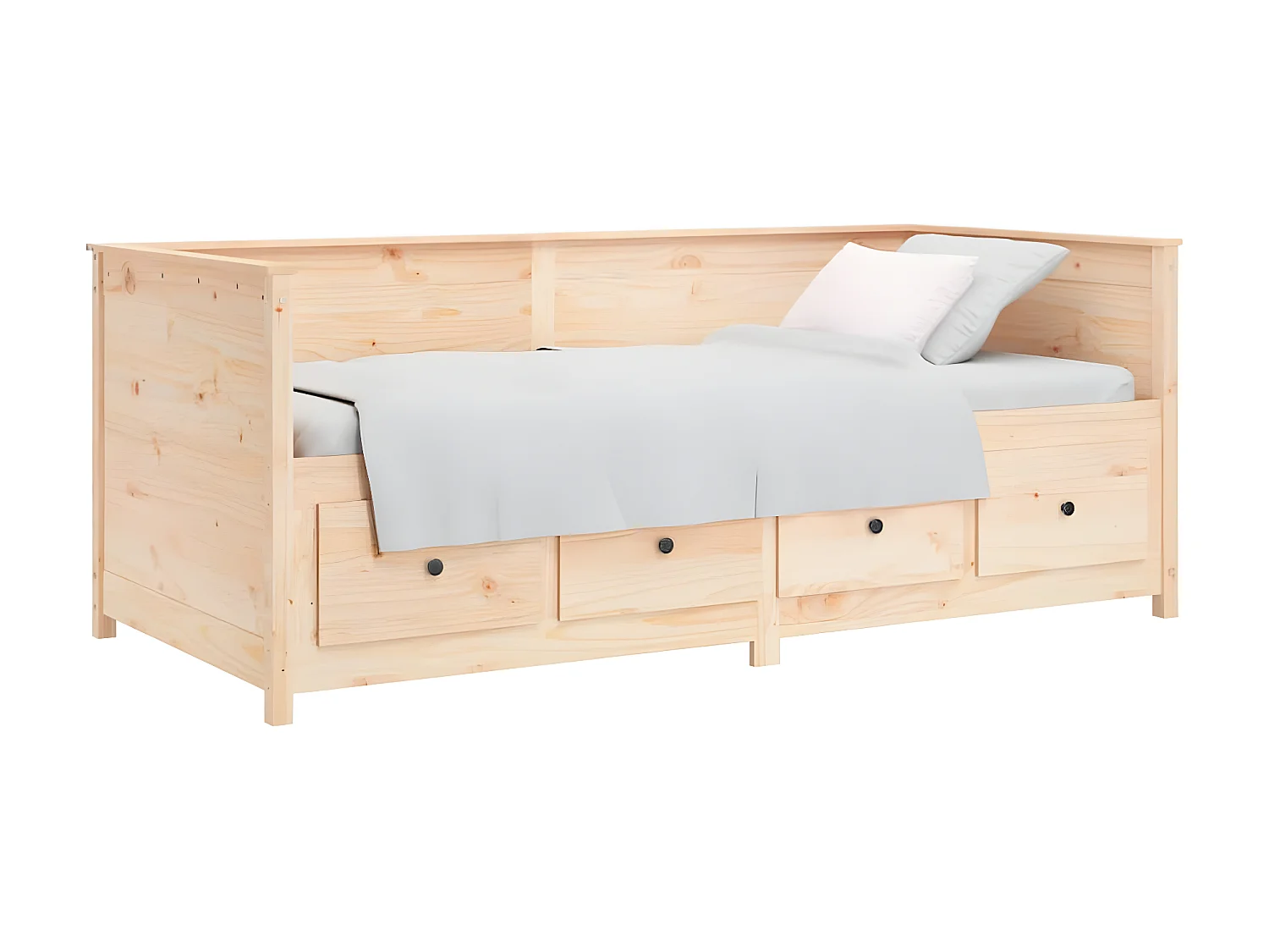 Tagesbett,Sofabett 90x190 cm Massivholz Kiefer -gkd64935