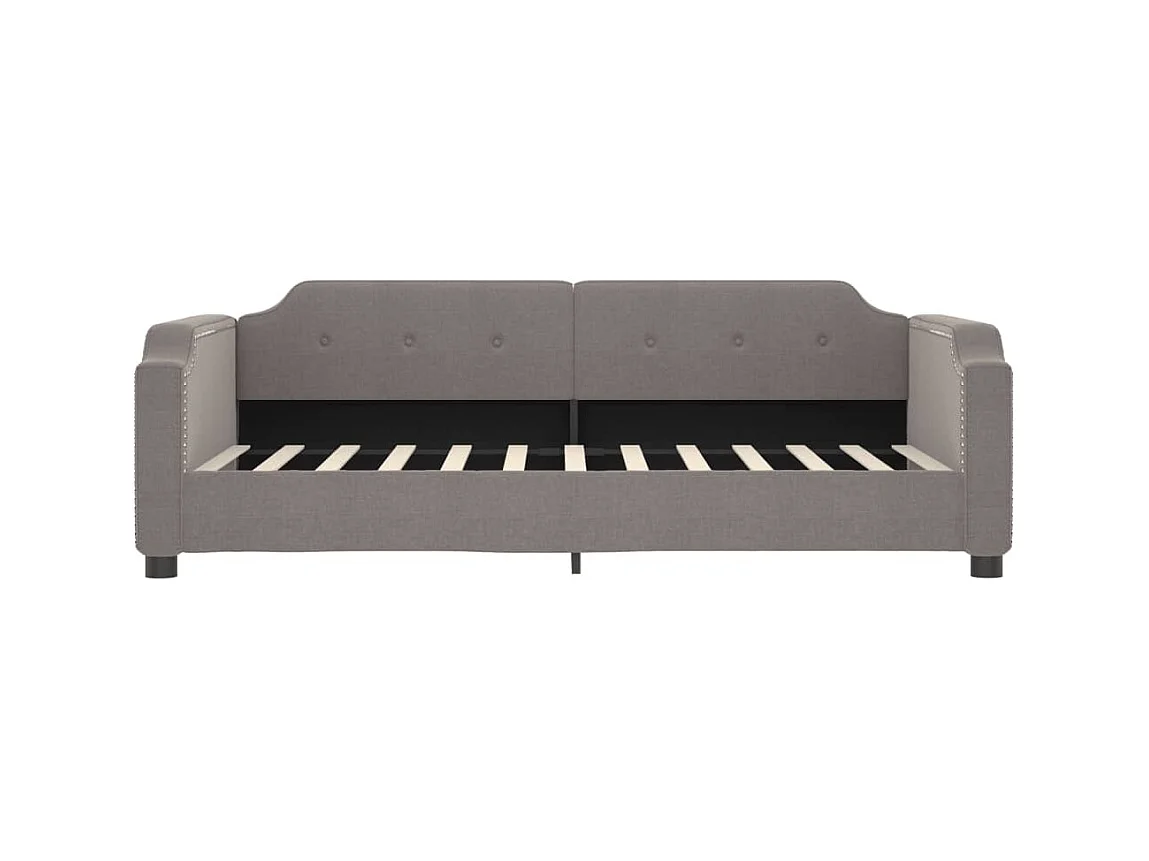 Sofá cama - 80x200 cm con colchón tela gris taupe ES41509