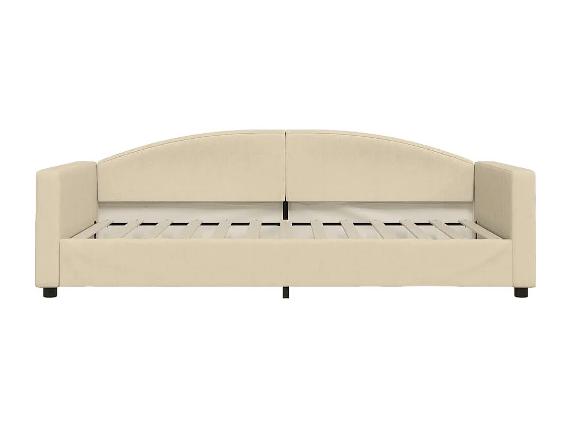 Tagesbett,Sofabett mit Matratze Creme 100x200 cm Stoff -gkd64583