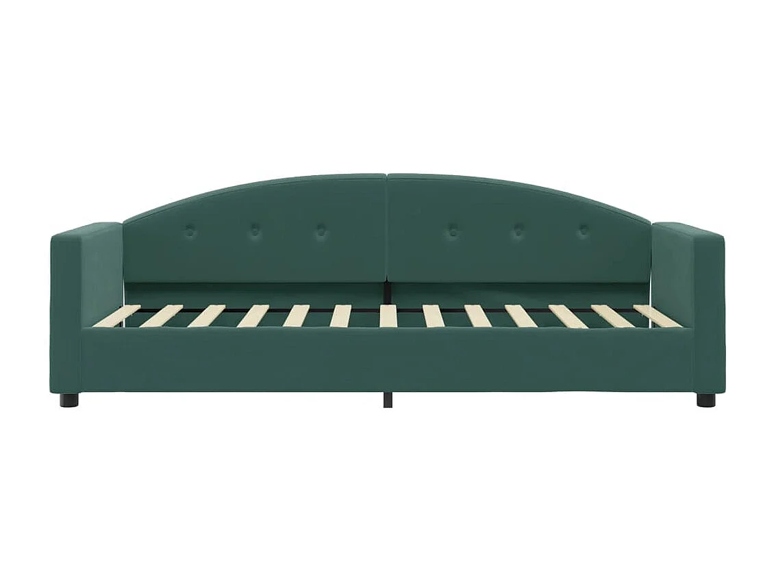 Tagesbett,Sofabett mit Matratze Dunkelgrün 80x200 cm Samt -gkd44229