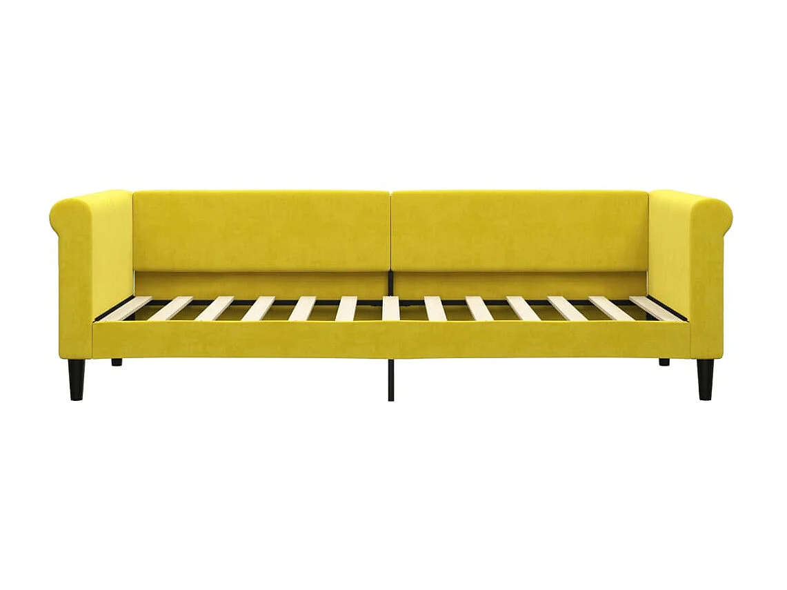 Tagesbett,Sofabett mit Matratze Gelb 80x200 cm Samt -gkd18110