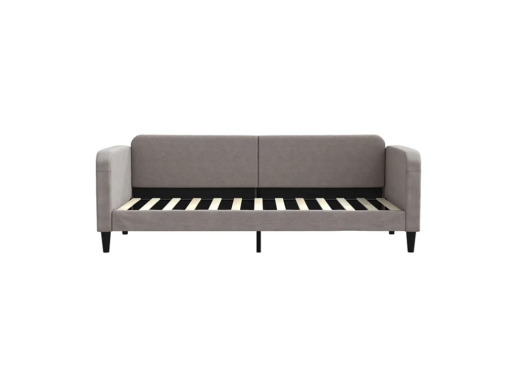 Sofá cama - 80x200 cm con colchón tela gris taupe ES40481