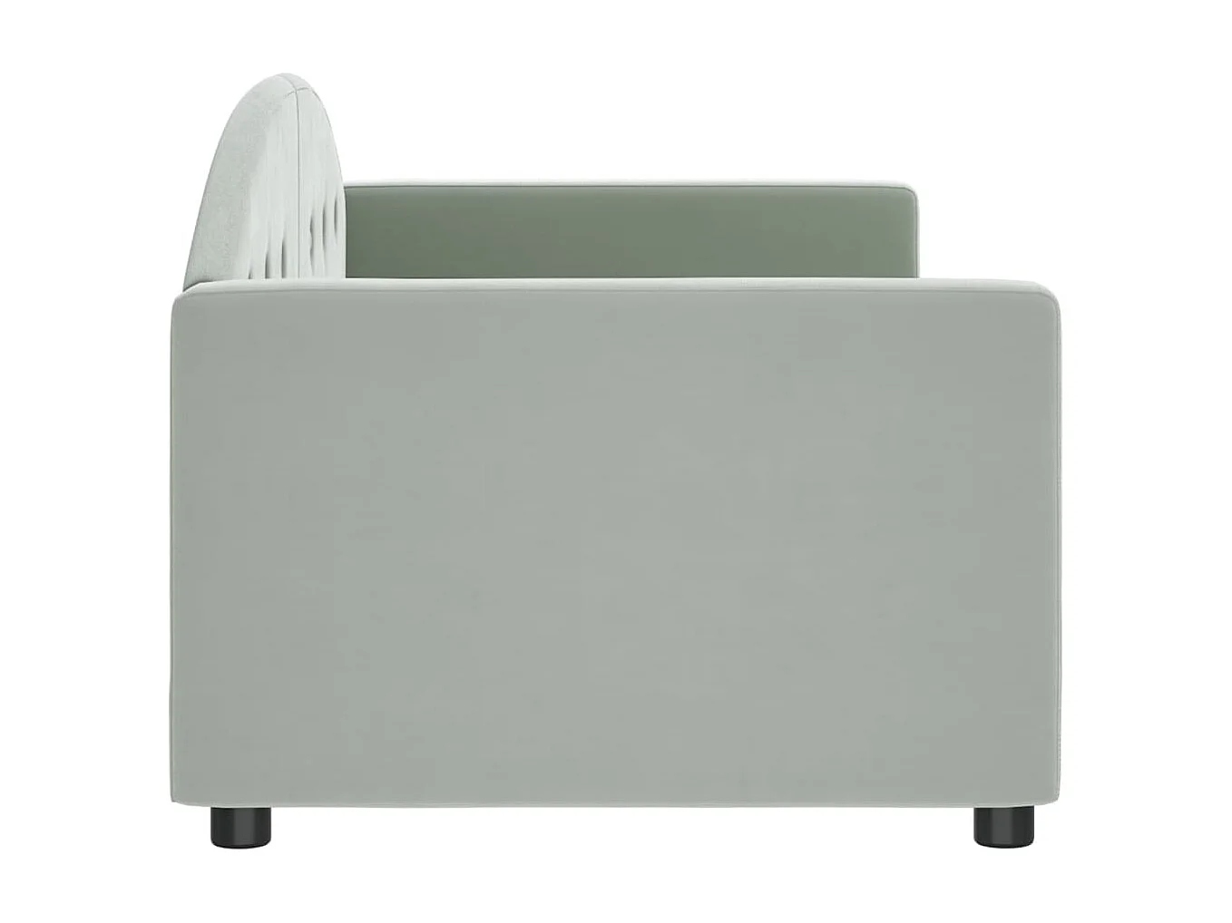 Sofá-cama 80x200 cm veludo cinzento-claro PT730017