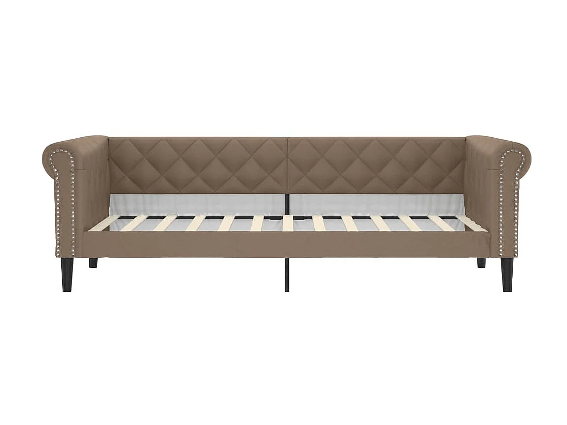 Lit - 90x200 cm cappuccino similicuir WVGQ9761