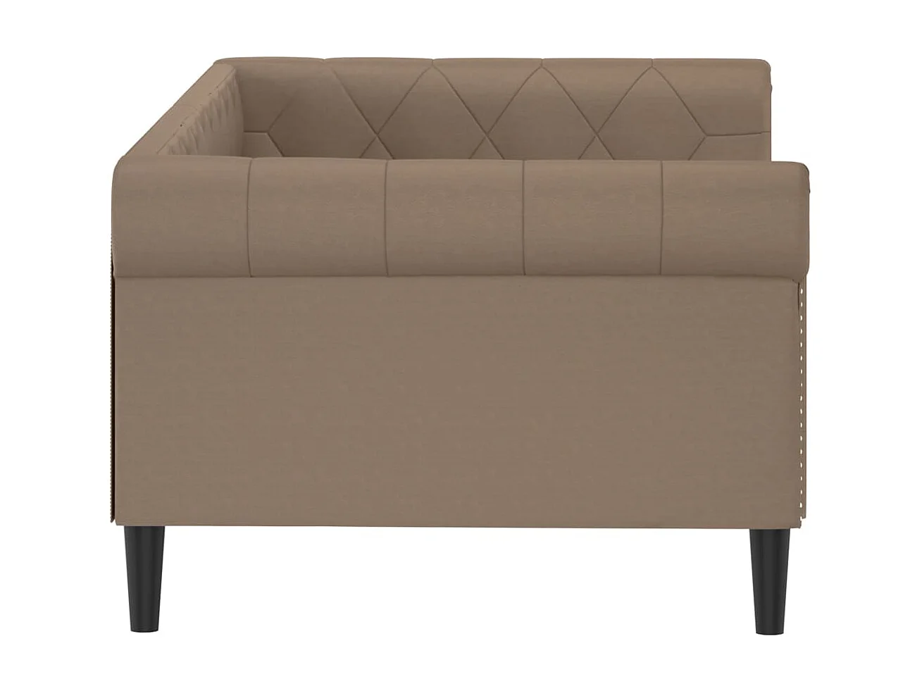 Lit - 90x200 cm cappuccino similicuir WVGQ9761