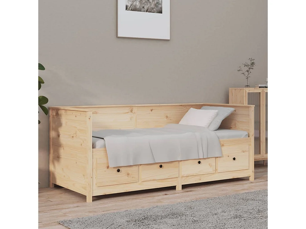 Lit - 75x190 cm Bois de pin massif WVGQ8520