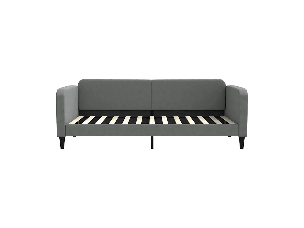 Lit - 90x200 cm gris foncé tissu WVGQ9721
