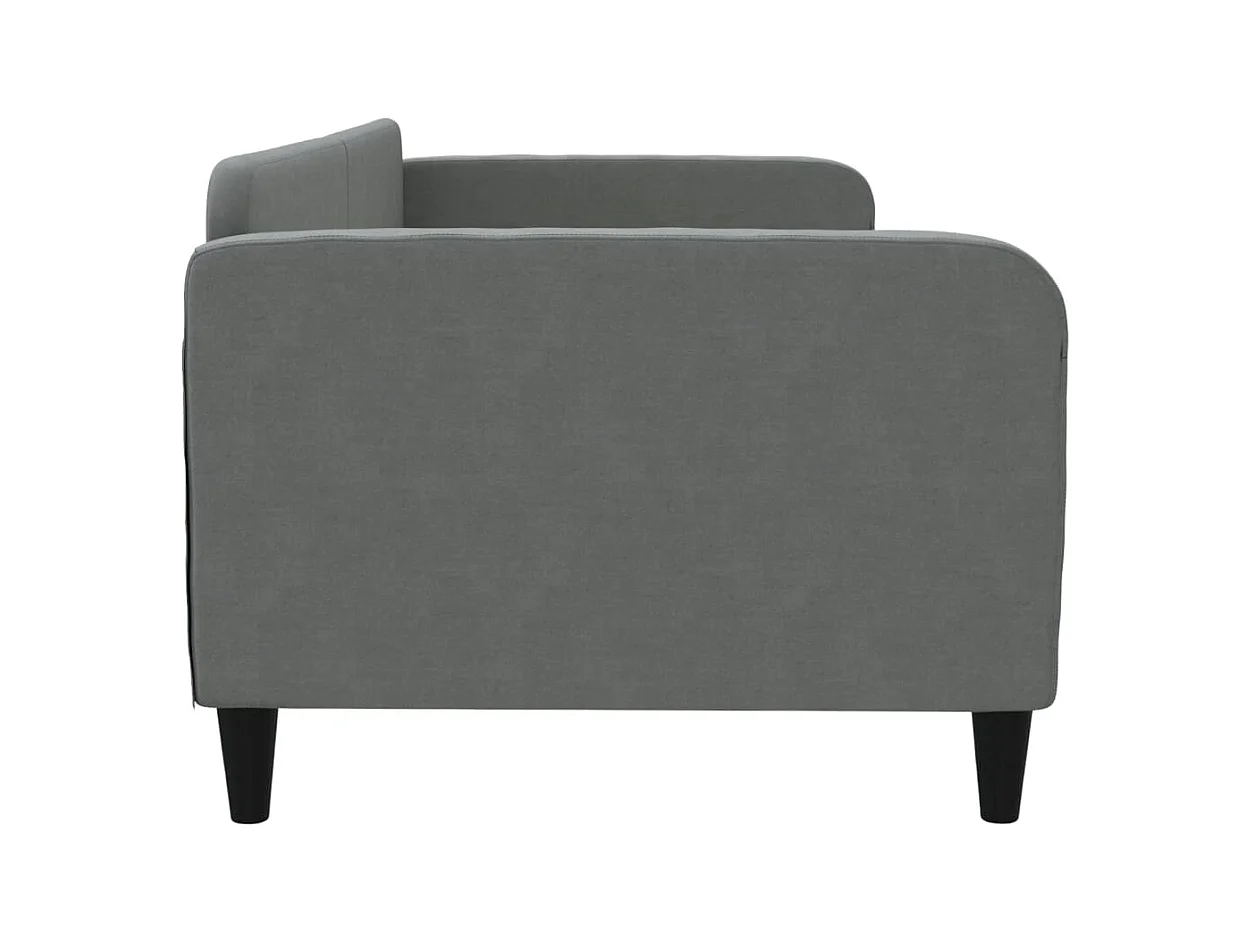 Lit - 90x200 cm gris foncé tissu WVGQ9721