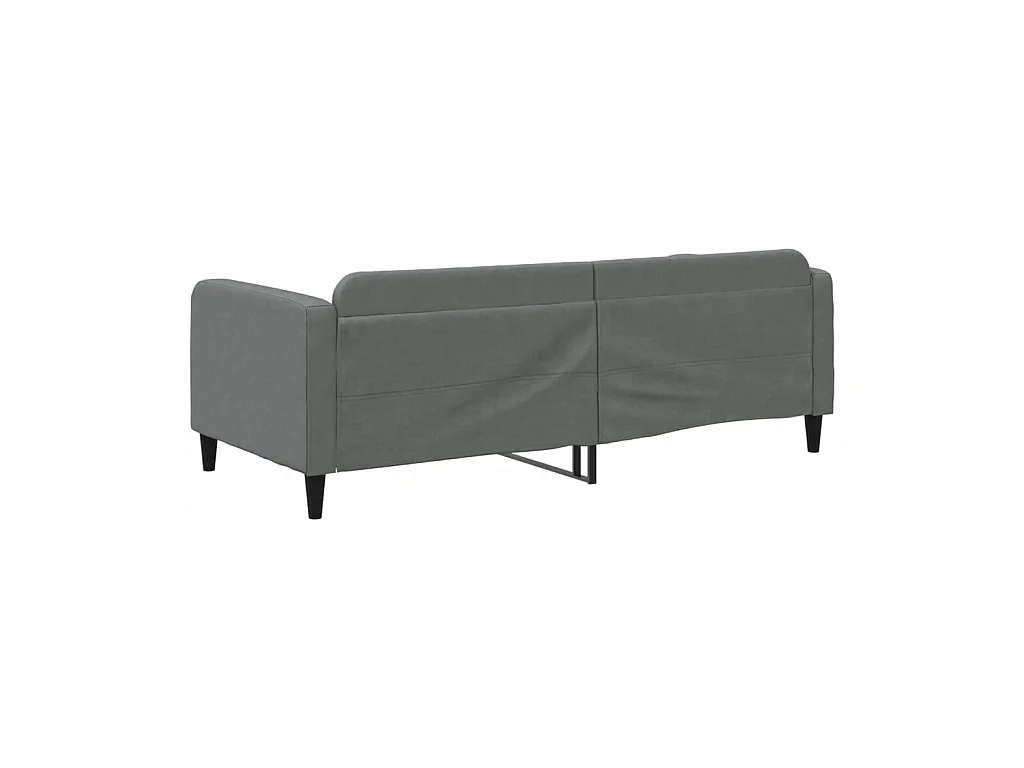 Lit - 90x200 cm gris foncé tissu WVGQ9721