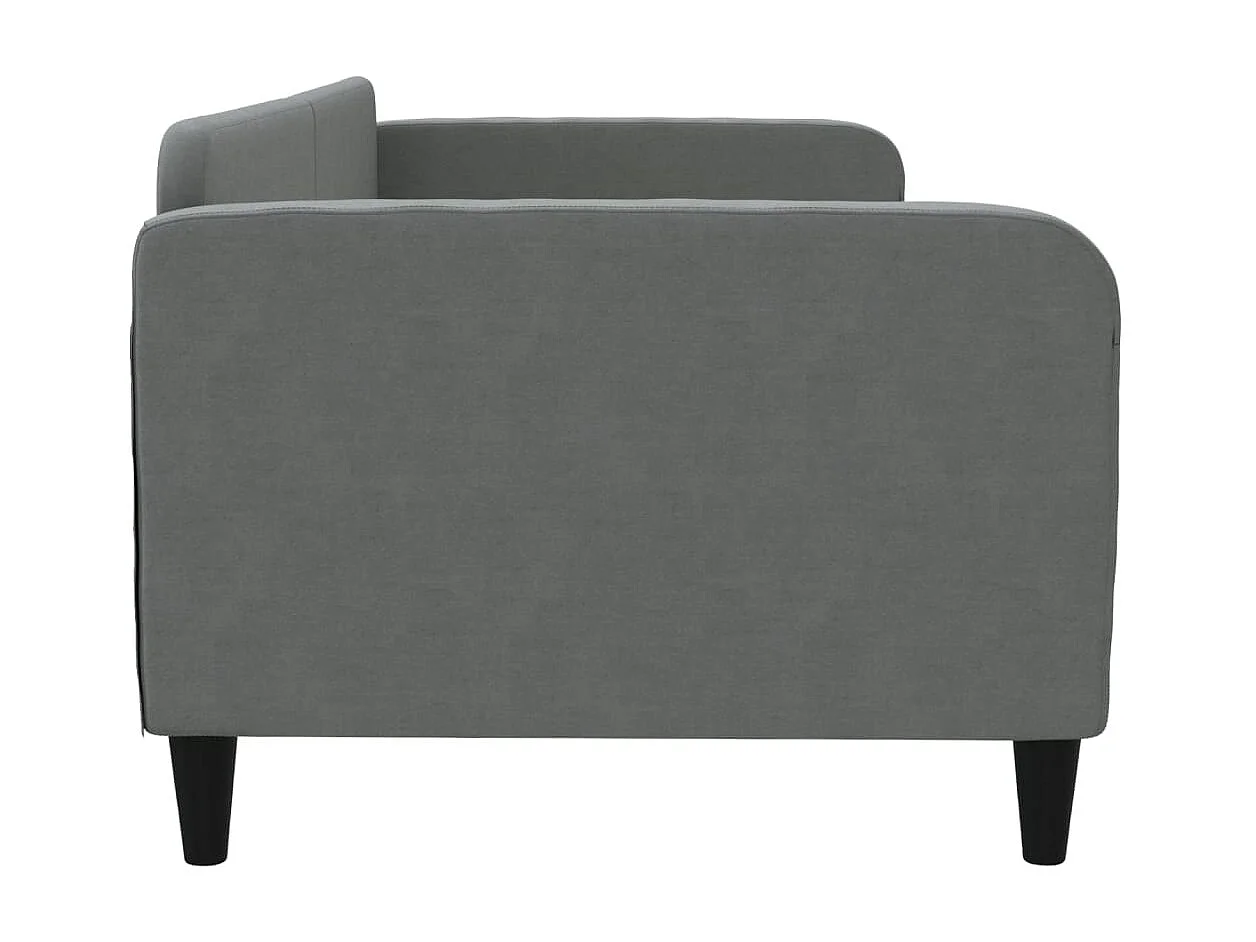 Lit - 90x200 cm gris foncé tissu WVGQ9721