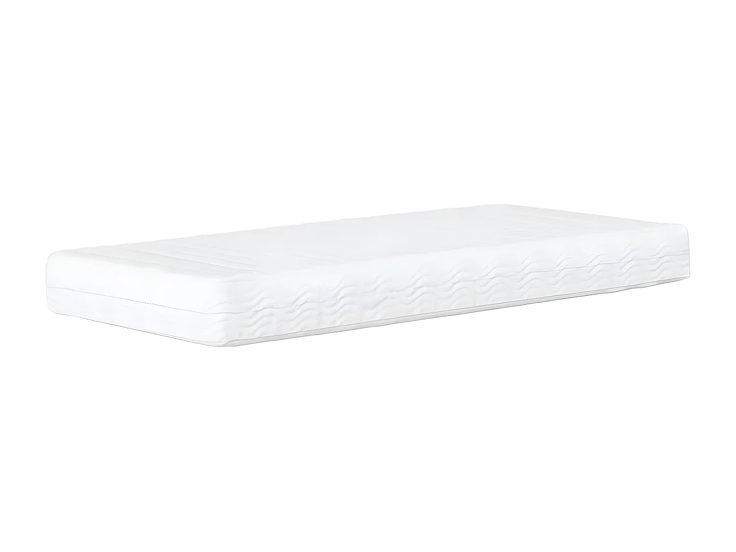 Lit - 90x200 cm avec matelas crème tissu WVGQ3907