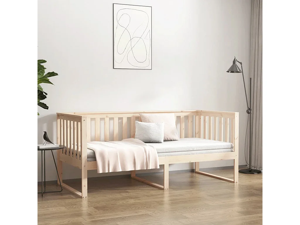 Slaapbank 90x190 cm massief grenenhout NL51316