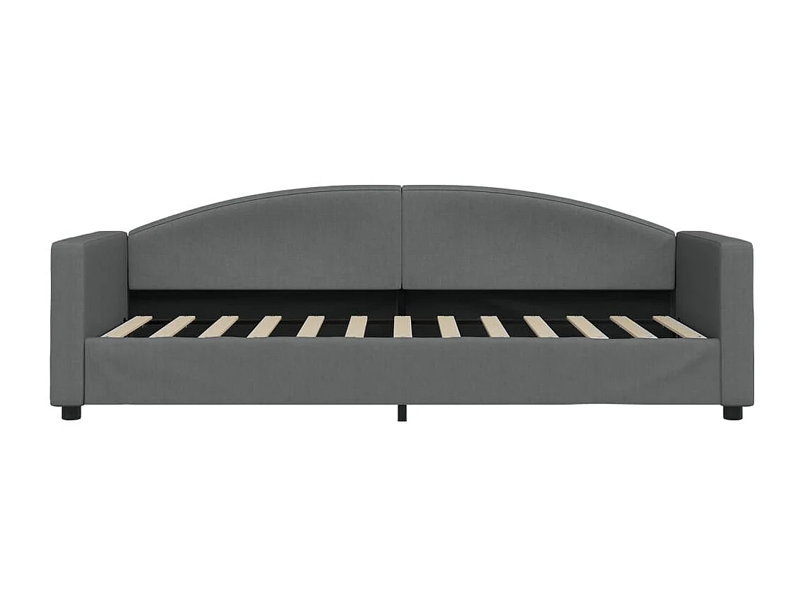 Sofá cama - 80x200 cm con colchón tela gris oscuro ES97250