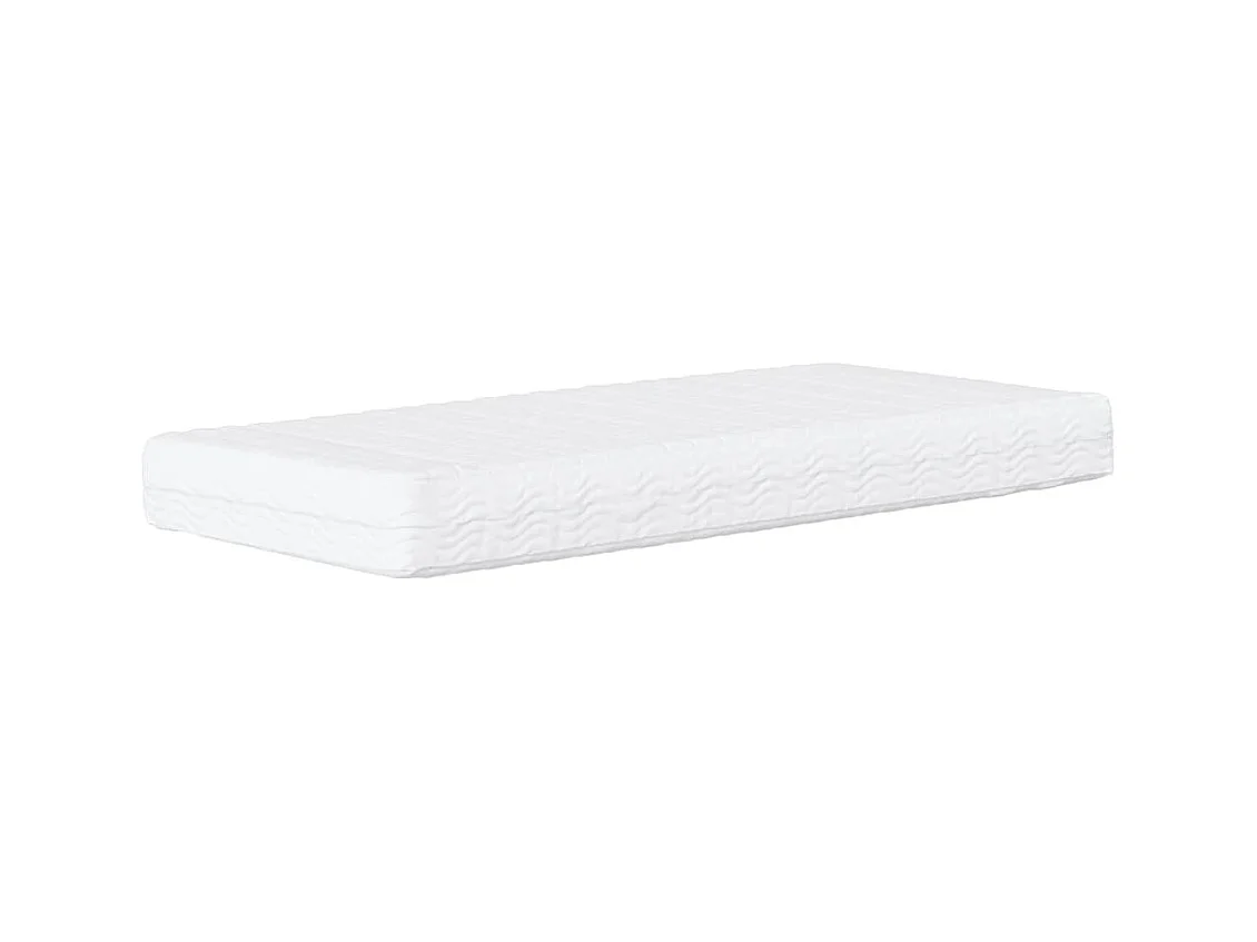 Lit - 90x200 cm avec matelas gris clair velours WVGQ4327