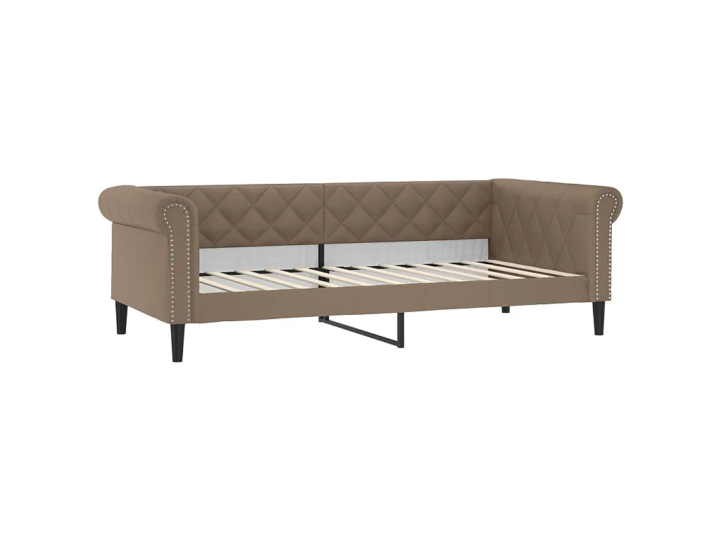 Lit - 80x200 cm cappuccino similicuir WVGQ8846