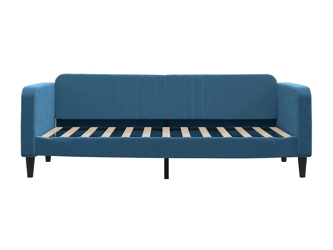Tagesbett,Sofabett mit Matratze Blau 90x200 cm Samt -gkd93840