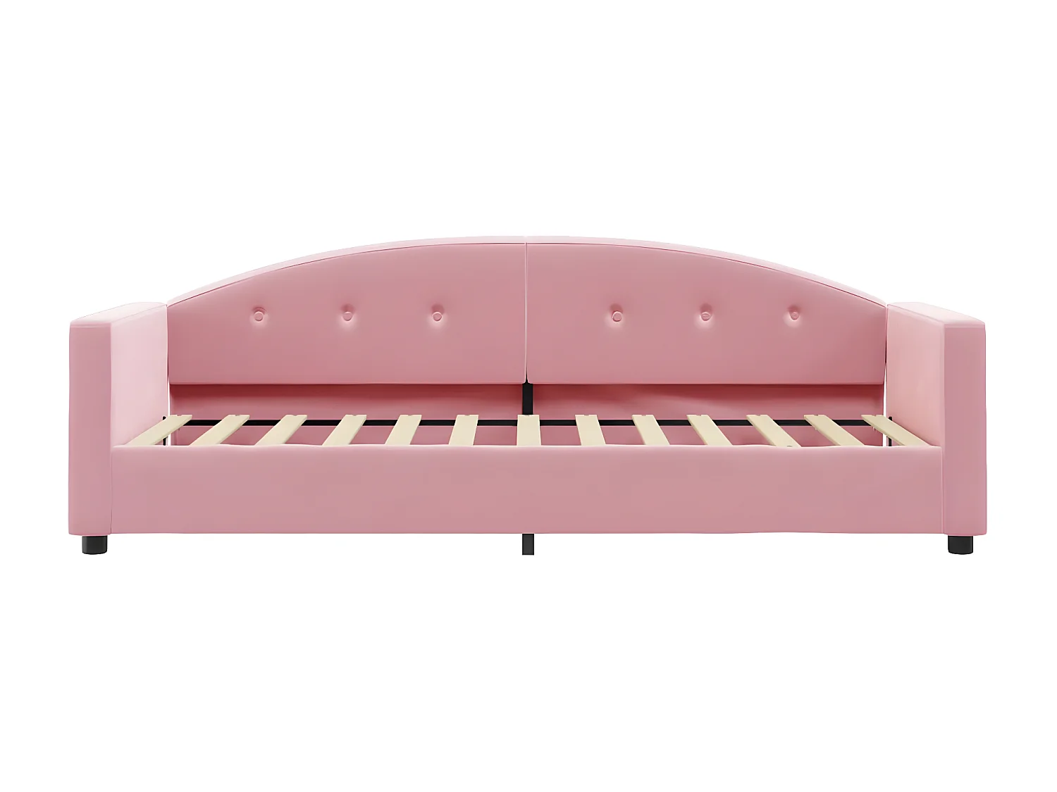 Lit - 80x200 cm avec matelas rose velours ASW72267