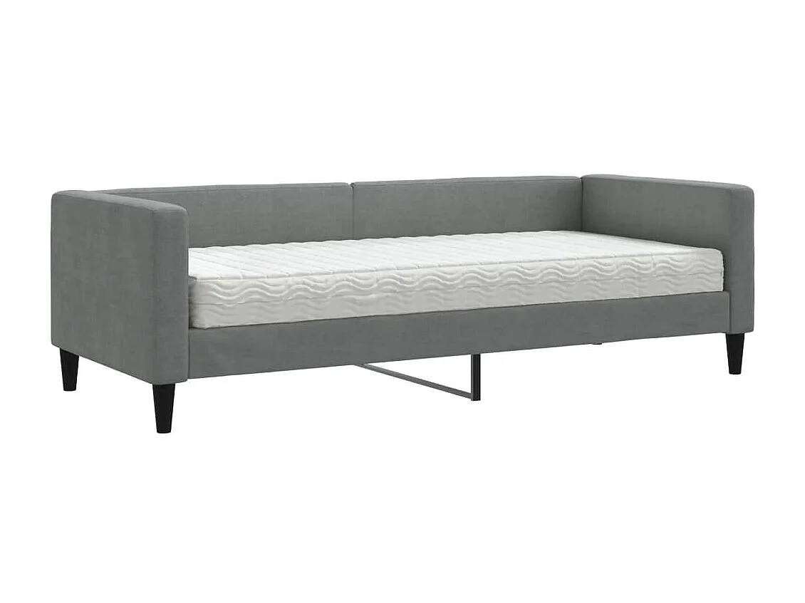 Tagesbett,Sofabett mit Matratze Dunkelgrau 80x200 cm Stoff -gkd77753
