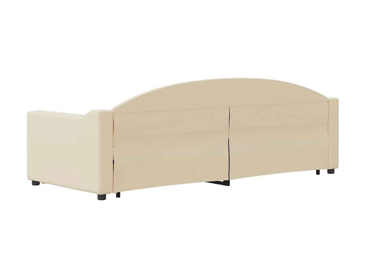 Cama nido - 80x200 cm con cajones tela color crema ES28699