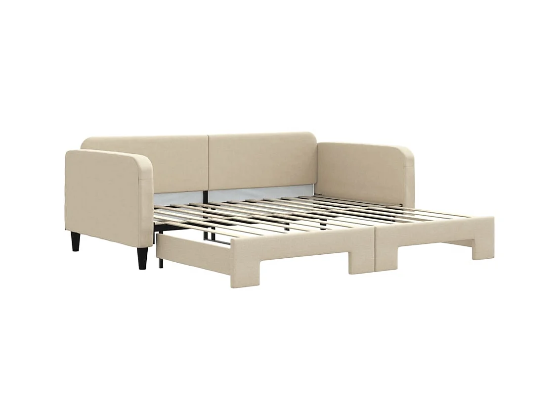Cama nido - 100x200 cm tela crema ES29681