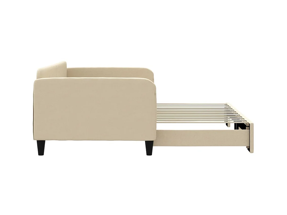Cama nido - 100x200 cm tela crema ES29681