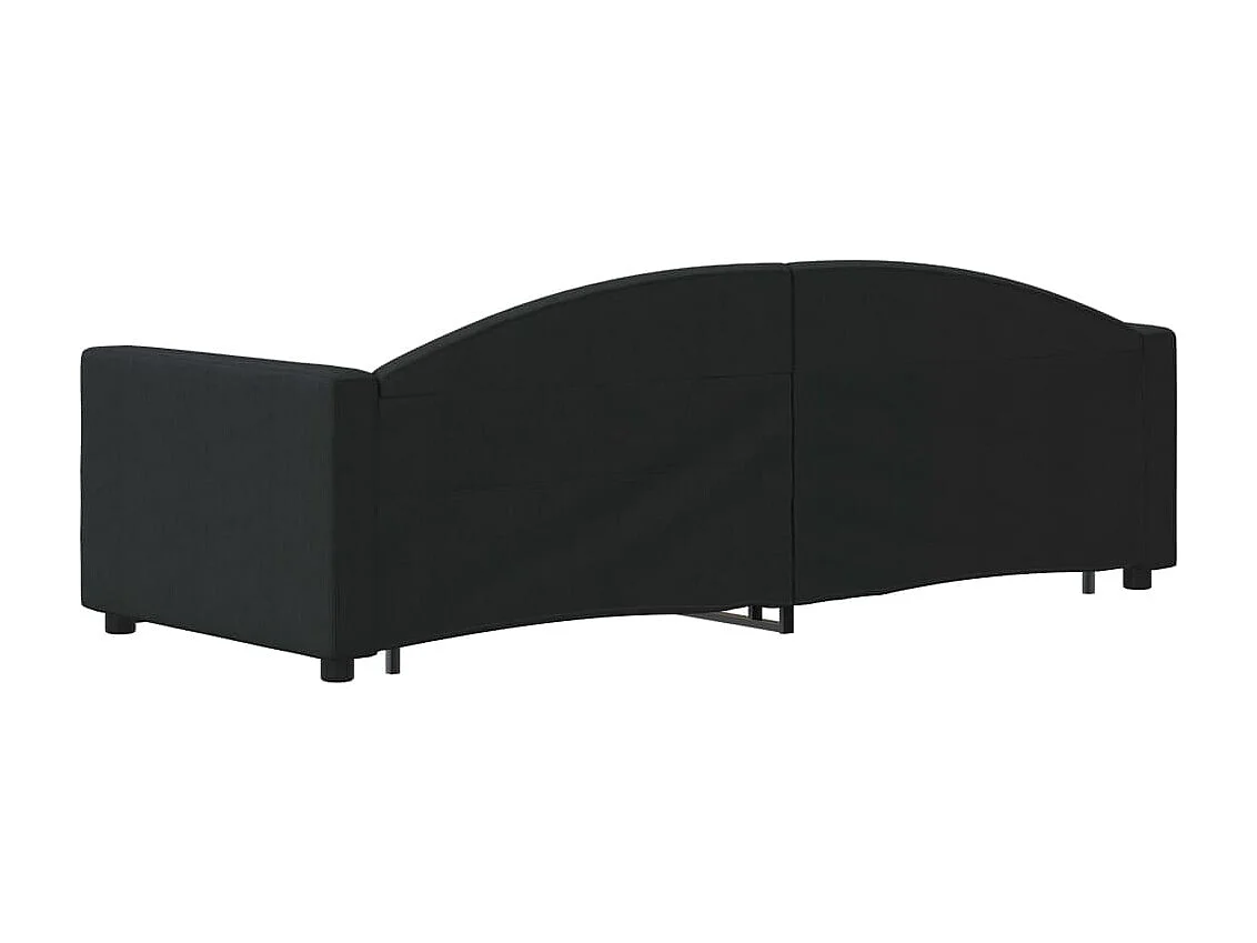 Cama nido tela negro 80x200 cm ES112324