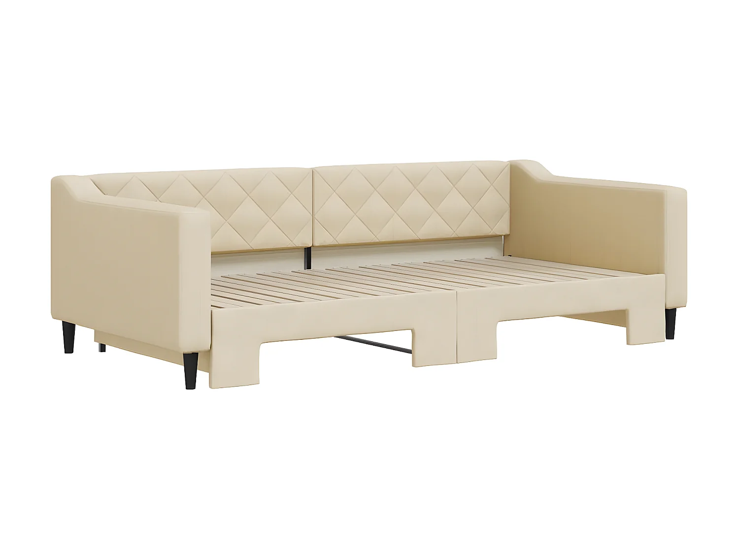 Cama nido - 100x200 cm tela crema ES26617