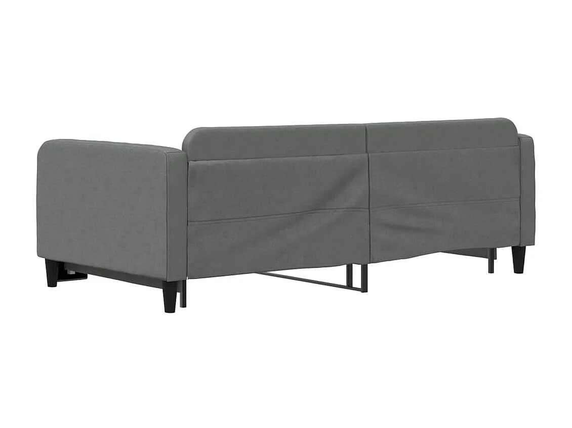 Cama nido - 100x200 cm tela gris oscuro ES82138