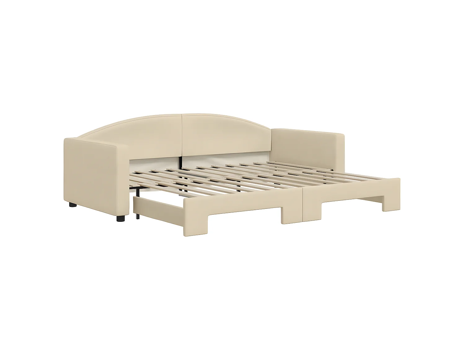 Cama nido tela crema 90x200 cm ES135721