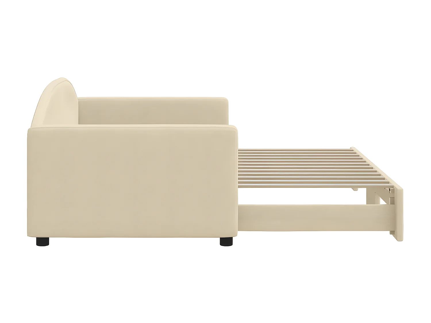 Cama nido tela crema 90x200 cm ES135721