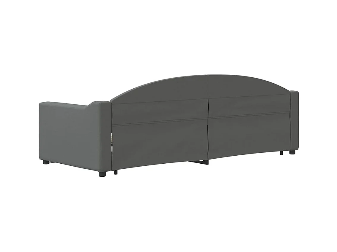 Cama nido - 80x200 cm tela gris oscuro ES22113