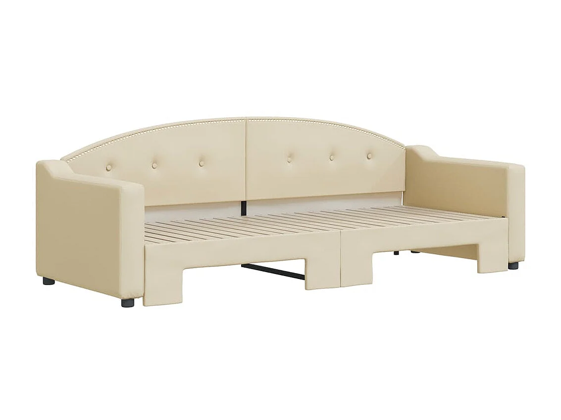 Cama nido tela crema 80x200 cm ES967209