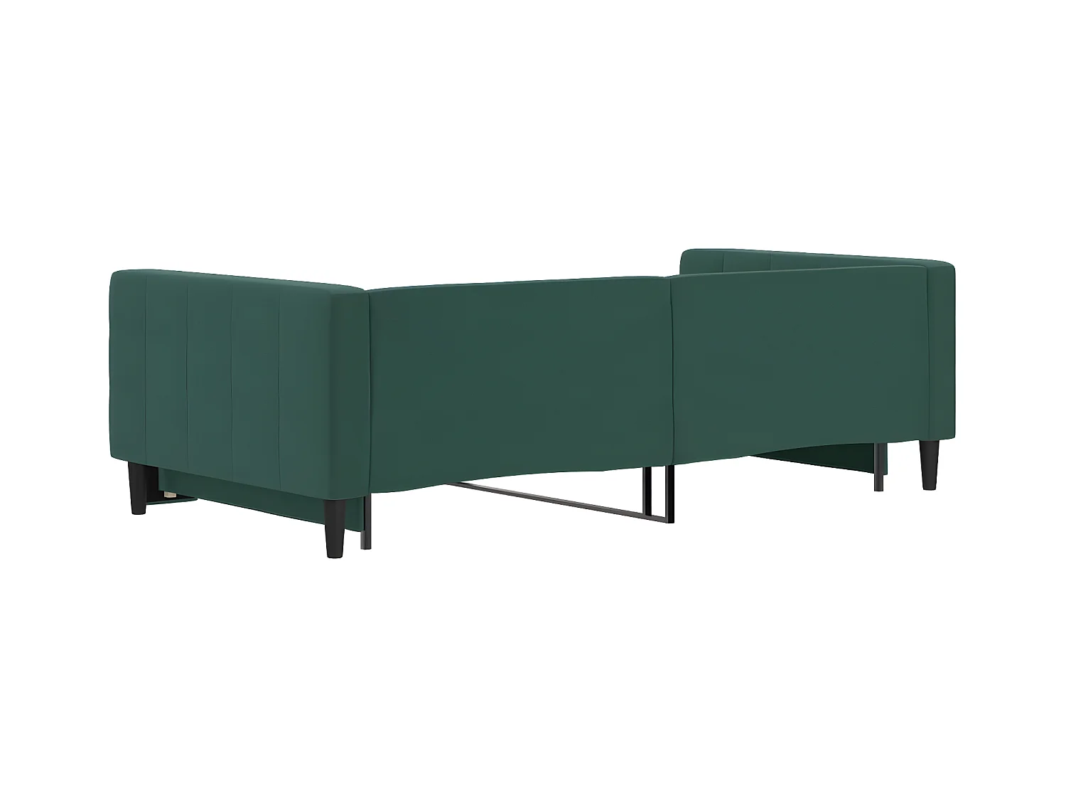 Cama nido terciopelo verde oscuro 100x200 cm ES886557