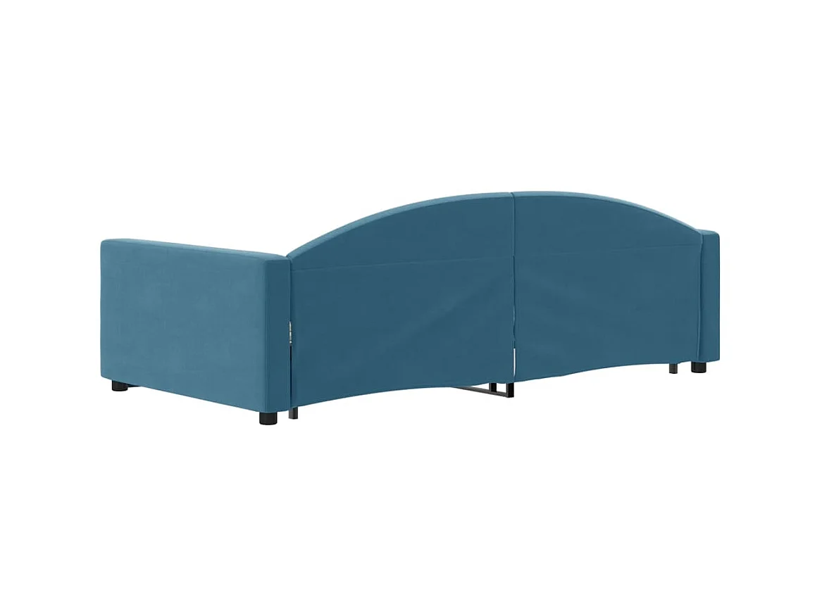 Cama nido terciopelo azul 100x200 cm ES380092