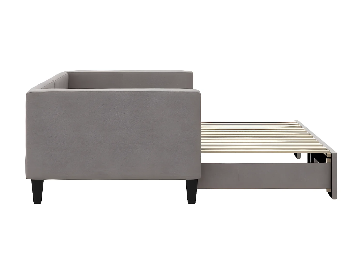 Cama nido tela gris taupe 90x200 cm ES146646