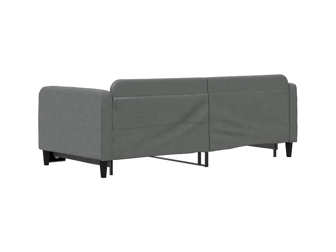 Cama nido - 90x190 cm tela gris oscuro ES29719