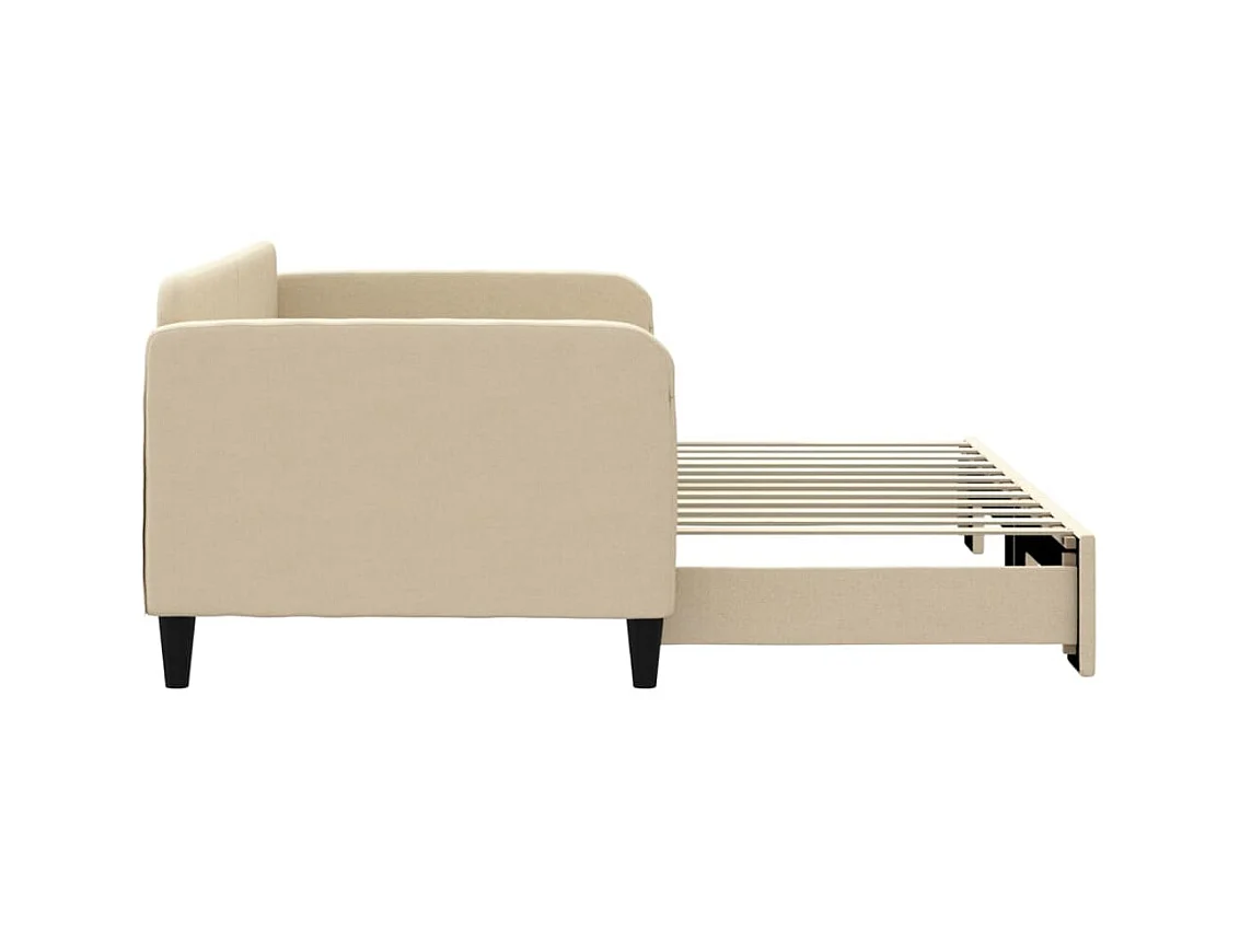 Cama nido tela crema 90x200 cm ES912794