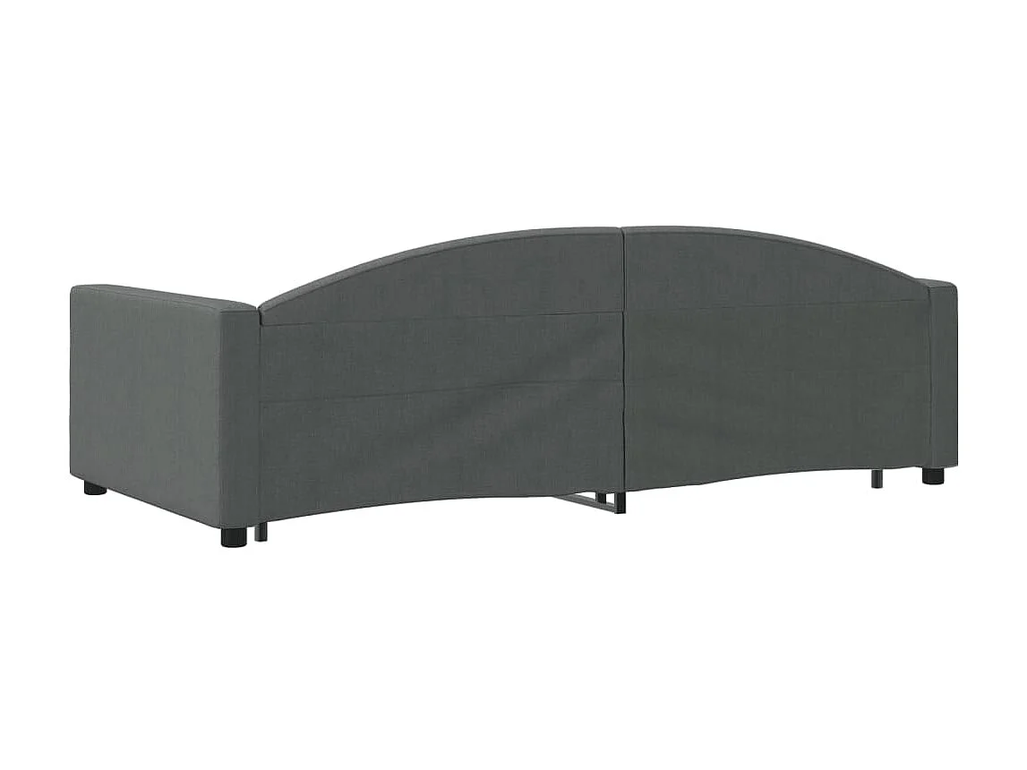 Sofá-cama 100x200 cm com gavetão tecido cinzento-escuro PT797430