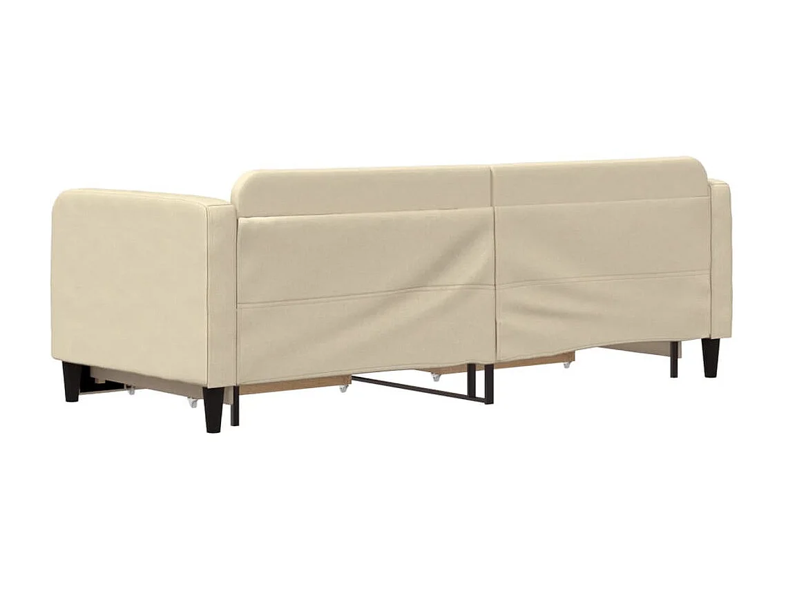 Cama nido - 80x200 cm con cajones tela color crema ES49880