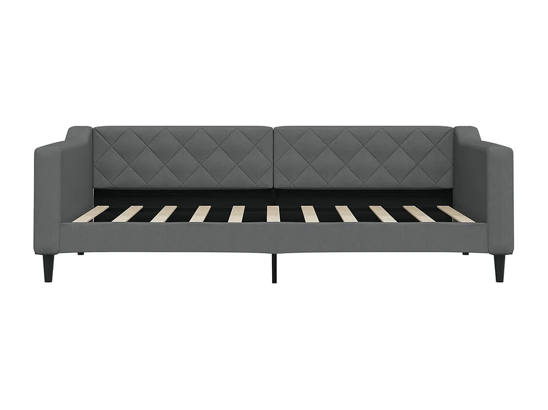 Cama nido - 90x190 cm con cajones tela gris oscuro ES24227