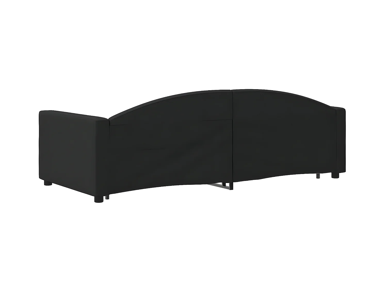 Cama nido - 90x200 cm tela negro ES53811
