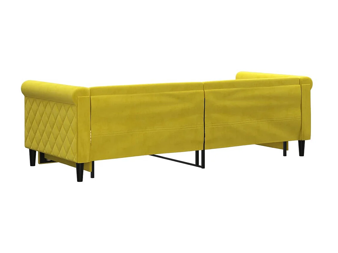 Cama nido - 80x200 cm terciopelo amarillo ES24212
