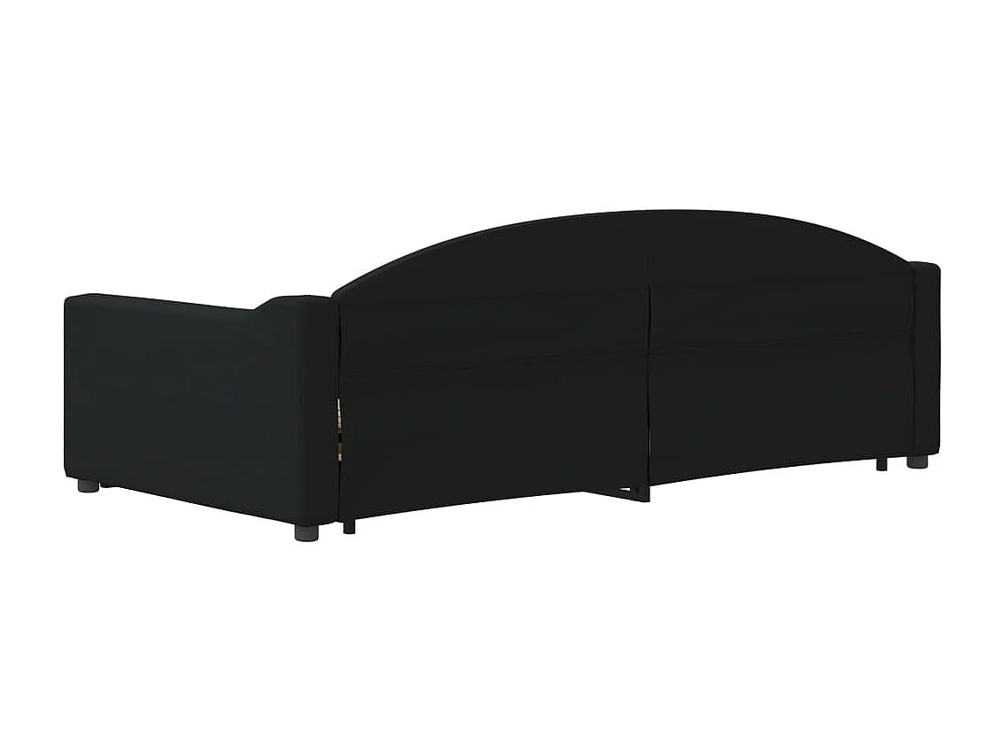 Cama nido - 100x200 cm tela negro ES92195