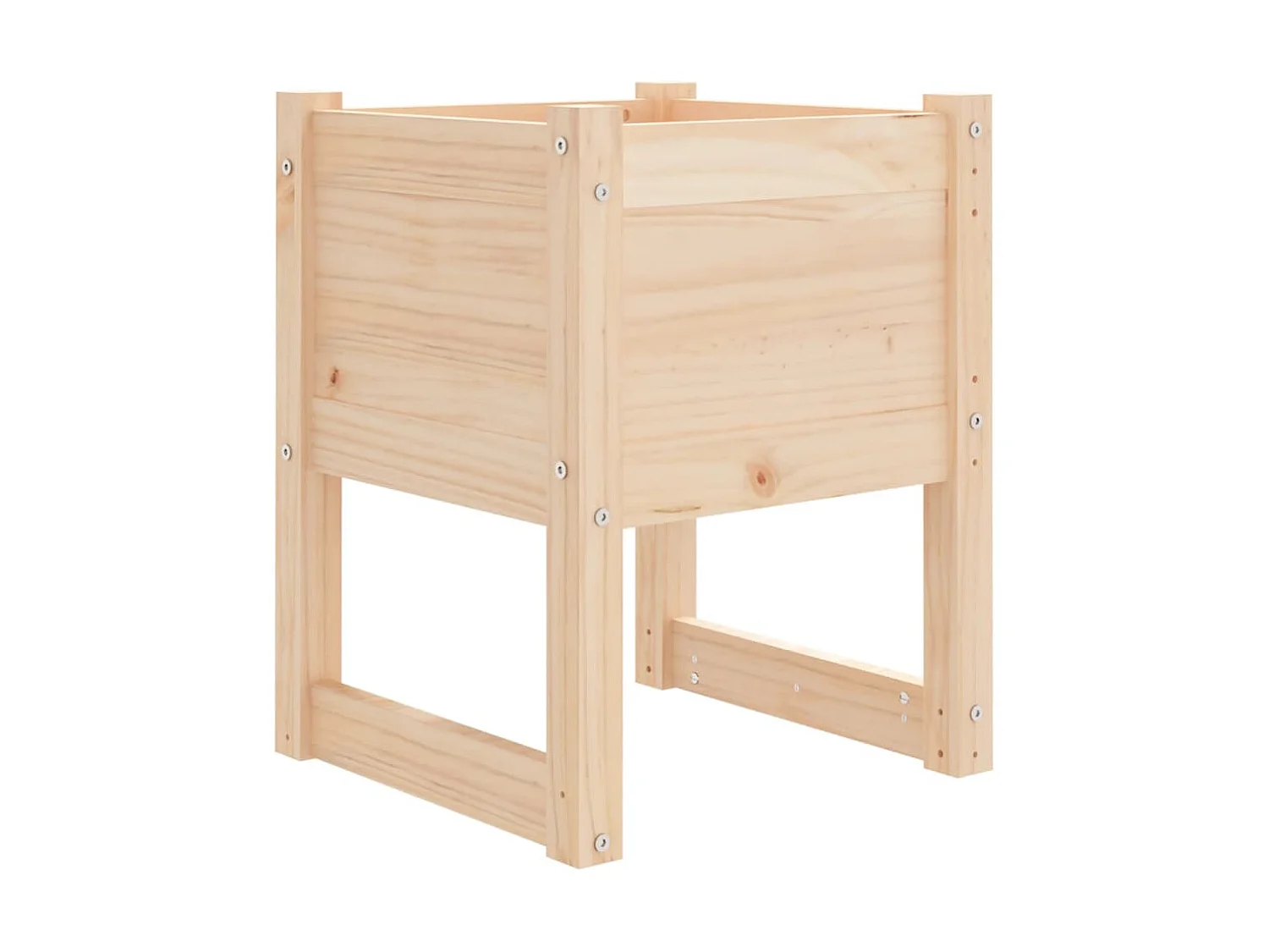 Jardinière 40x40x52,5 cm Bois massif de pin BE1267