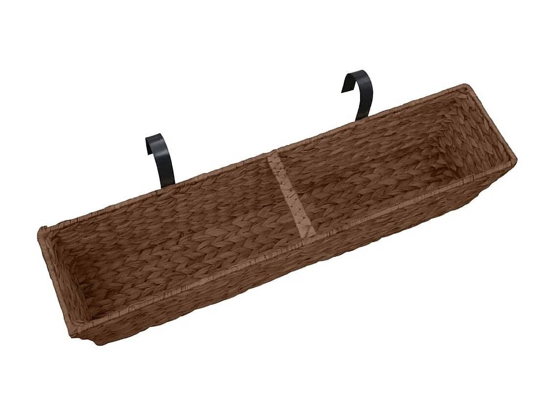 Jardinières 2 pcs Jacinthe d'eau Marron BE6647